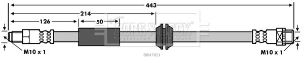 BORG & BECK stabdžių žarnelė BBH7821